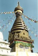 Stupa von Swayambhumath" - älteste budhistische Tempelanlage der Welt